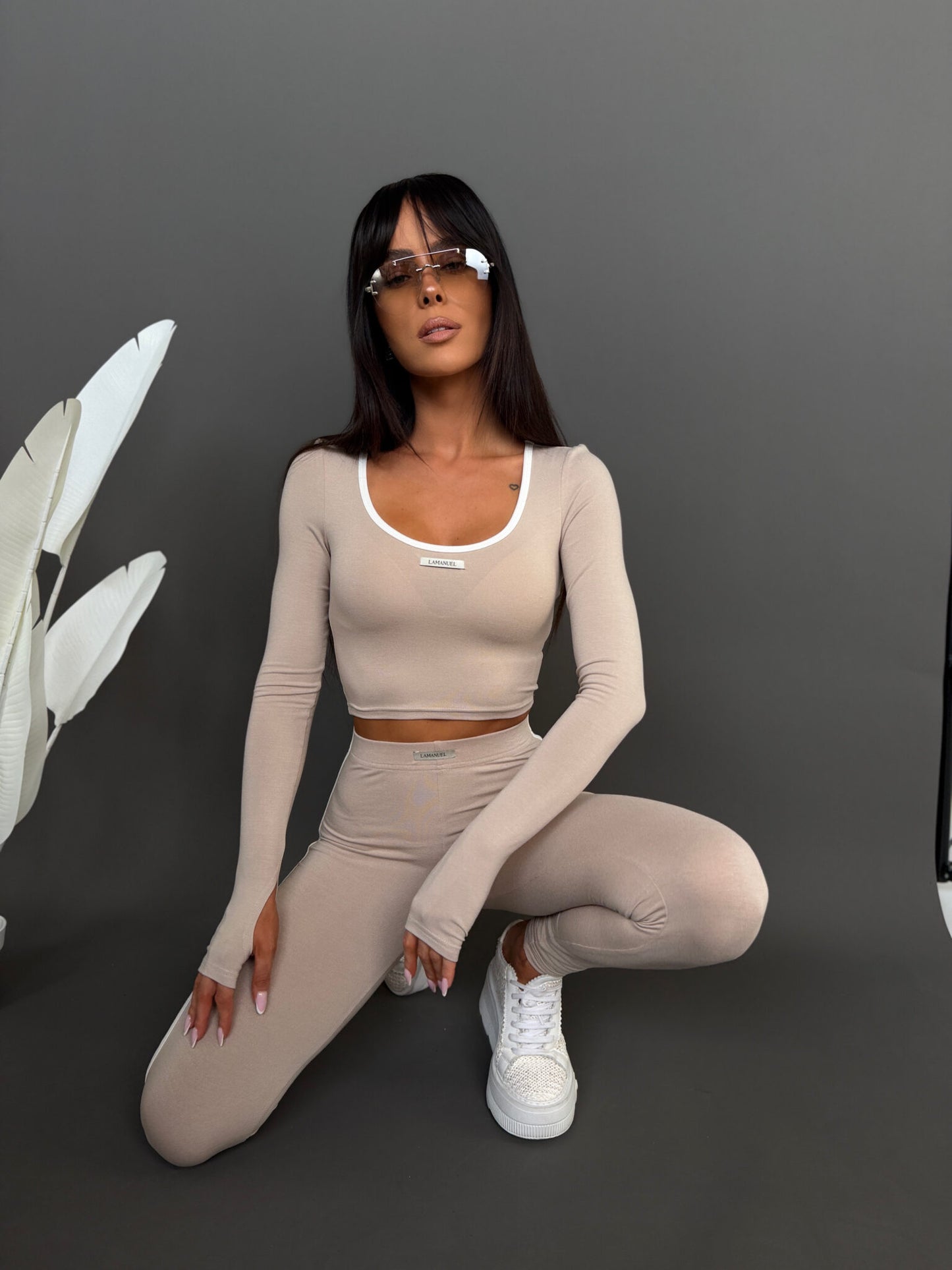 Komplet The Spot beż