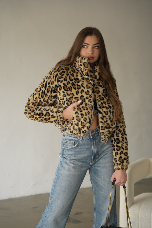 Kurtka damska BG FUR print PREORDER