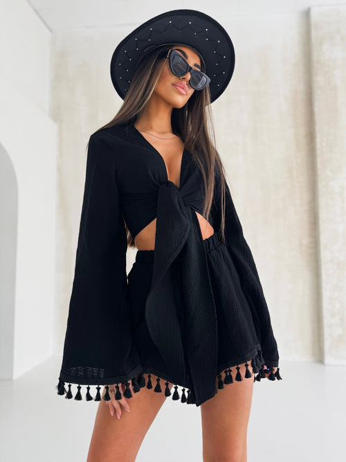 Komplet Boho czarny