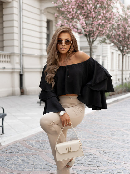 Hiszpanka Ruffles czarna