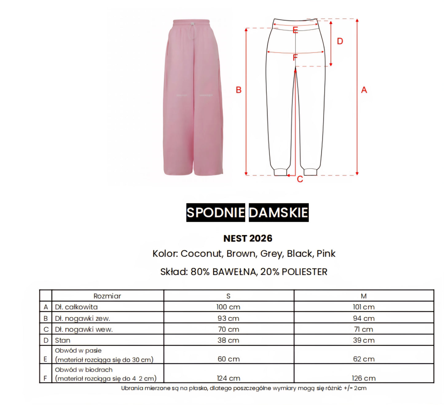 Spodnie Nest Olavoga kokos