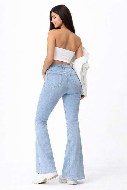 Spodnie dzwony jasne